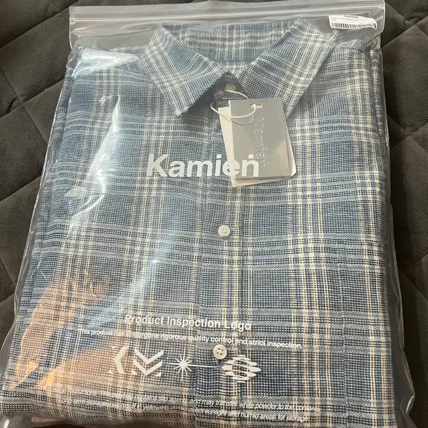 [BUNJANG] Kamien Belarus Linen Check Shirt / [2] 카미엔 벨라루스 린넨 체크 셔츠