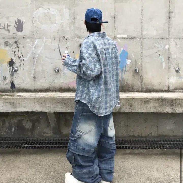 [BUNJANG] Kamien Belarus Linen Check Shirt / [2] 카미엔 벨라루스 린넨 체크 셔츠