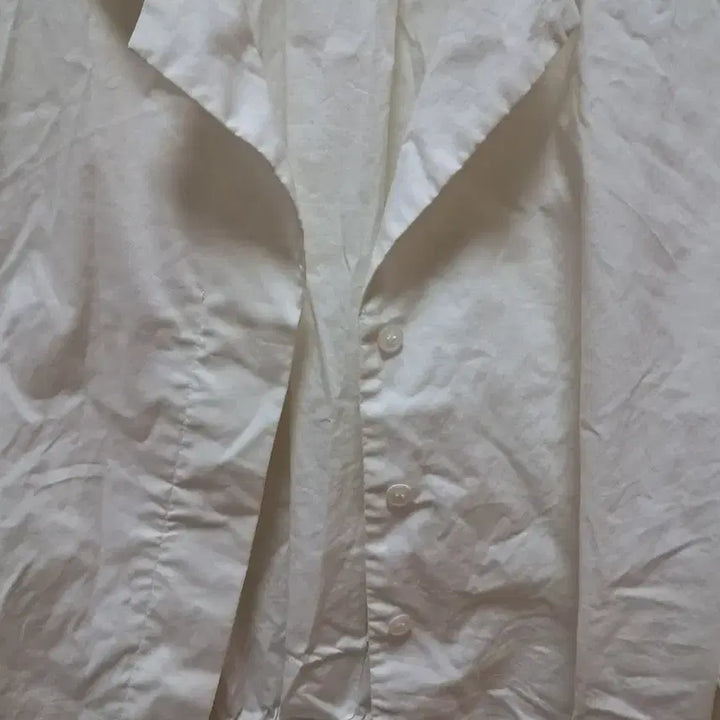 [BUNJANG] Short Jacket Cotton White M / 셔츠형 순면 화이트 숏재킷M