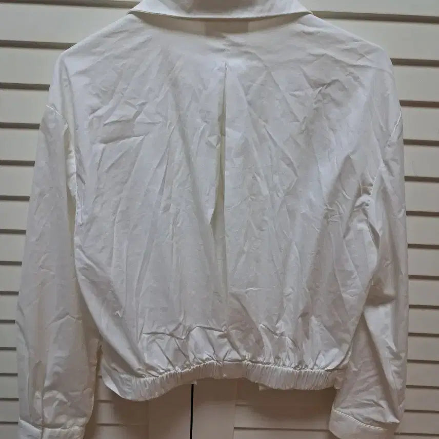 [BUNJANG] Short Jacket Cotton White M / 셔츠형 순면 화이트 숏재킷M
