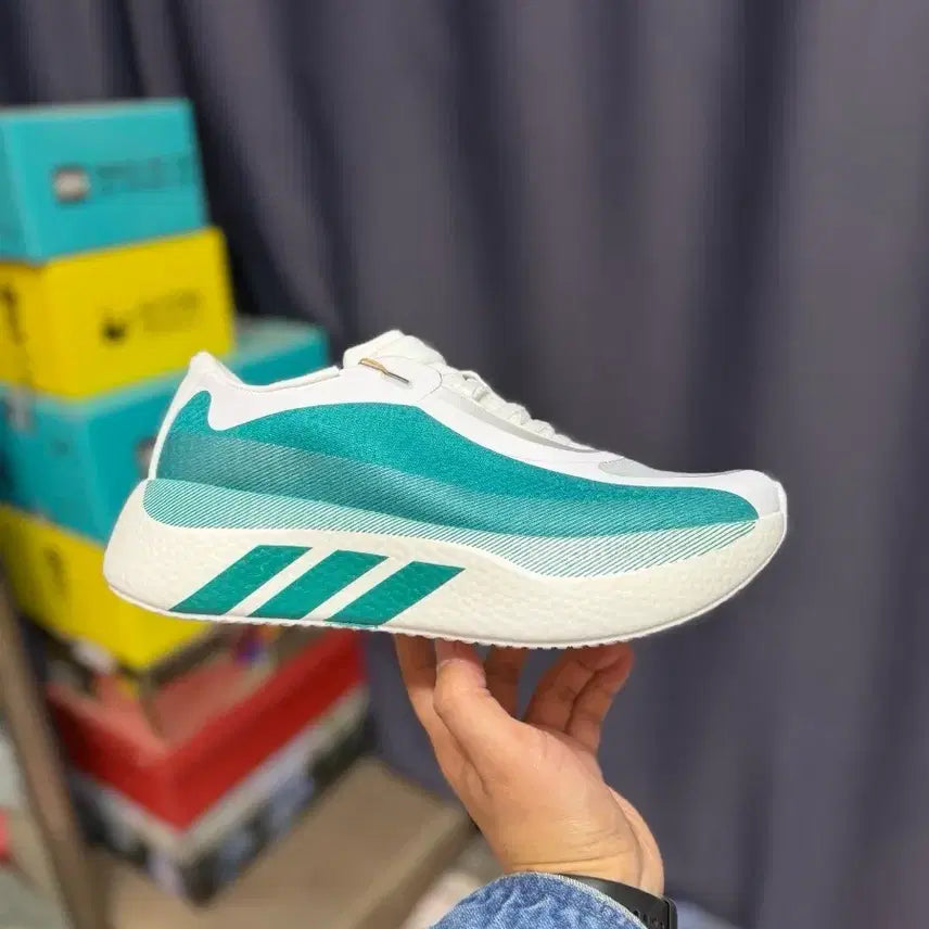[BUNJANG] Adidas Mint Three-Stripes Running Shoes Size 265 / 아디다스 민트색 삼선 운동화  러닝화 사이즈/265