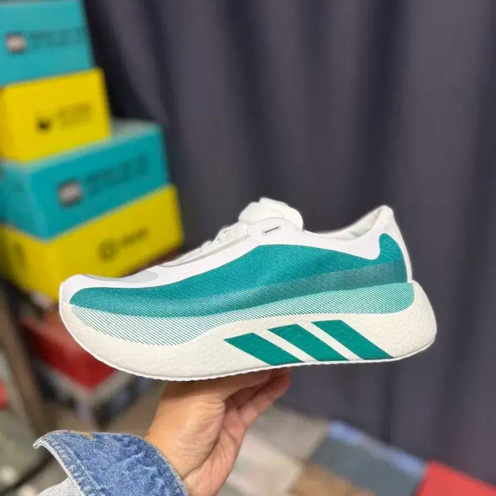 [BUNJANG] Adidas Mint Three-Stripes Running Shoes Size 265 / 아디다스 민트색 삼선 운동화  러닝화 사이즈/265