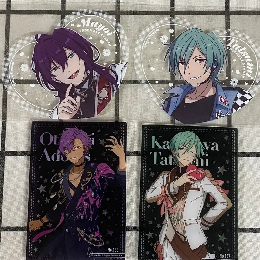 [BUNJANG] Ensemble Stars Mayo, Tatsumi, Adonis Heart Clear Card Picuria Bundle Set / 앙스타 마요이 타츠미 하트 클리어 카드 피쿠리아 아도니스