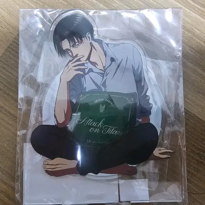 [BUNJANG] Attack on Titan Levi Relax Online Lottery Acrylic Standee / 진격의거인 진격거 릴렉스 온라인 복권 쿠지 아크릴 리바이판매