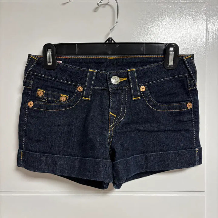[BUNJANG] True Religion Allie Dark Wash Low Rise Denim Shorts / (26) 트루 릴리전 True Religion 데님 쇼츠 반바지 핫팬츠