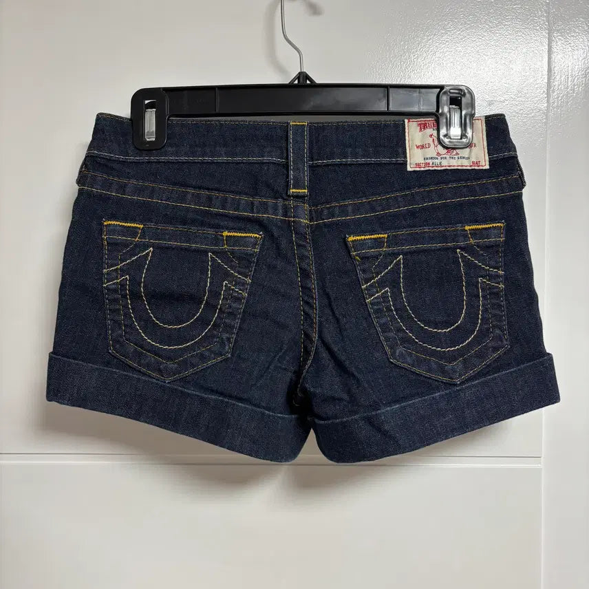 [BUNJANG] True Religion Allie Dark Wash Low Rise Denim Shorts / (26) 트루 릴리전 True Religion 데님 쇼츠 반바지 핫팬츠