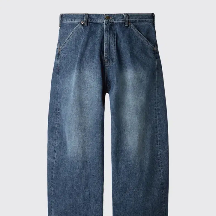 [BUNJANG] Hatching Room Wide Curve Jean Washed Blue Size 3 / 해칭룸 와이드 커브진 워시드 블루 3사이즈