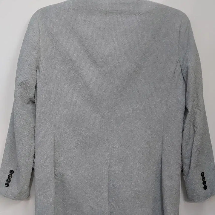 [BUNJANG] Galaxy Polyester Embossed Single Jacket (Oatmeal Grey, Size 105) / 갤럭시 105 여름용 폴리에스터 엠보 싱글 자켓. GR. -A.