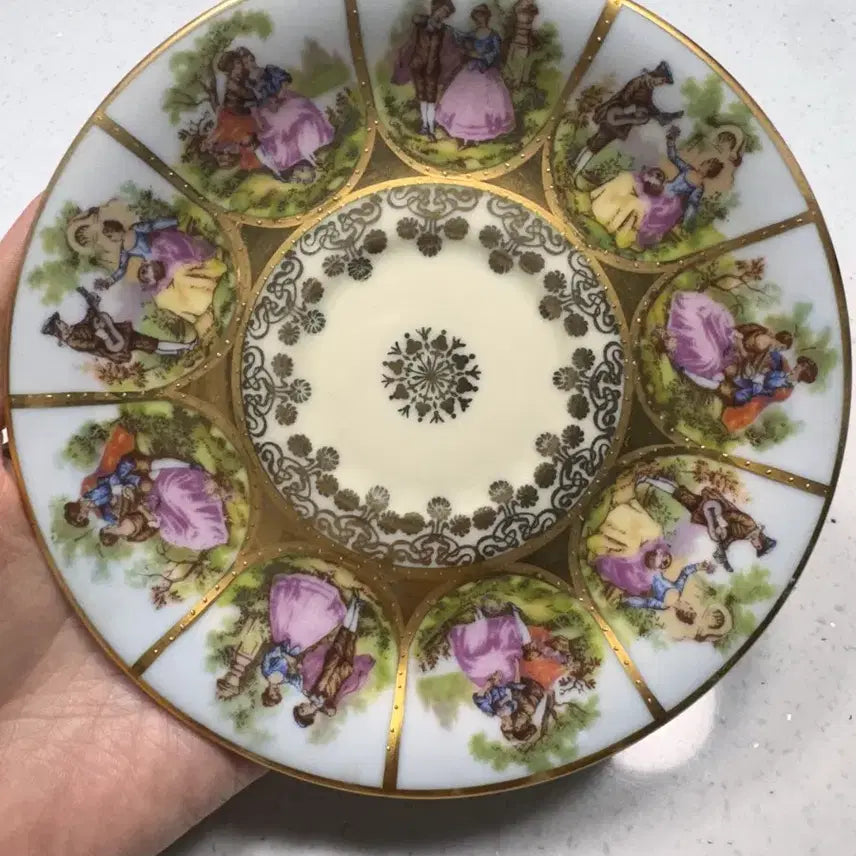 [BUNJANG] Vintage "Lovers" Art Glass / 빈티지 연인 명화잔