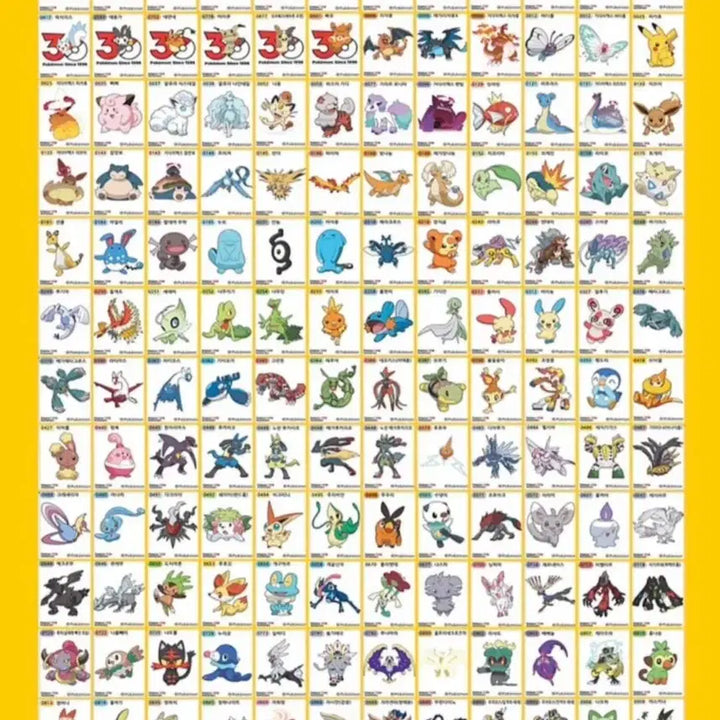 [BUNJANG] Pokemon Stickers / 포켓몬 띠부씰 30주년 시즌 5 판매
