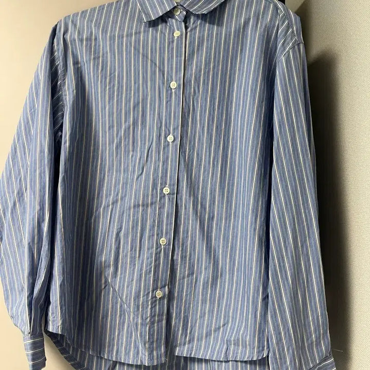 [BUNJANG] London Lace Stripe Shirt / 런던레이스 스트라이프 셔츠