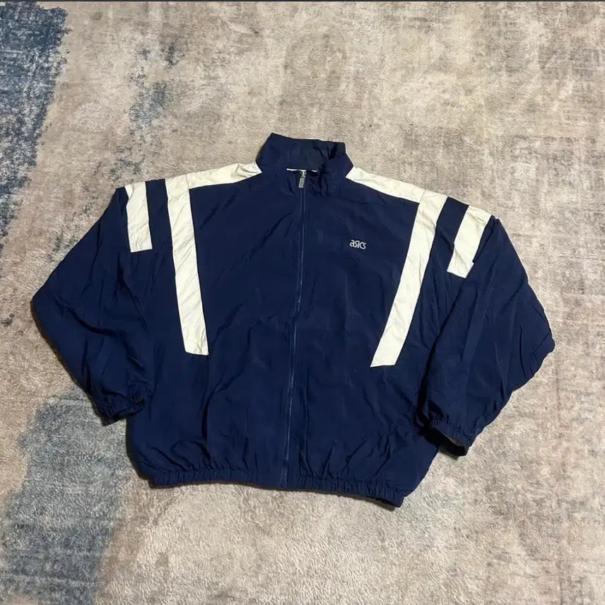 [BUNJANG] Asics 90s Vintage Windbreaker Jacket XL / 90s 아식스 빈티지 바람막이 윈드브레이커 XL