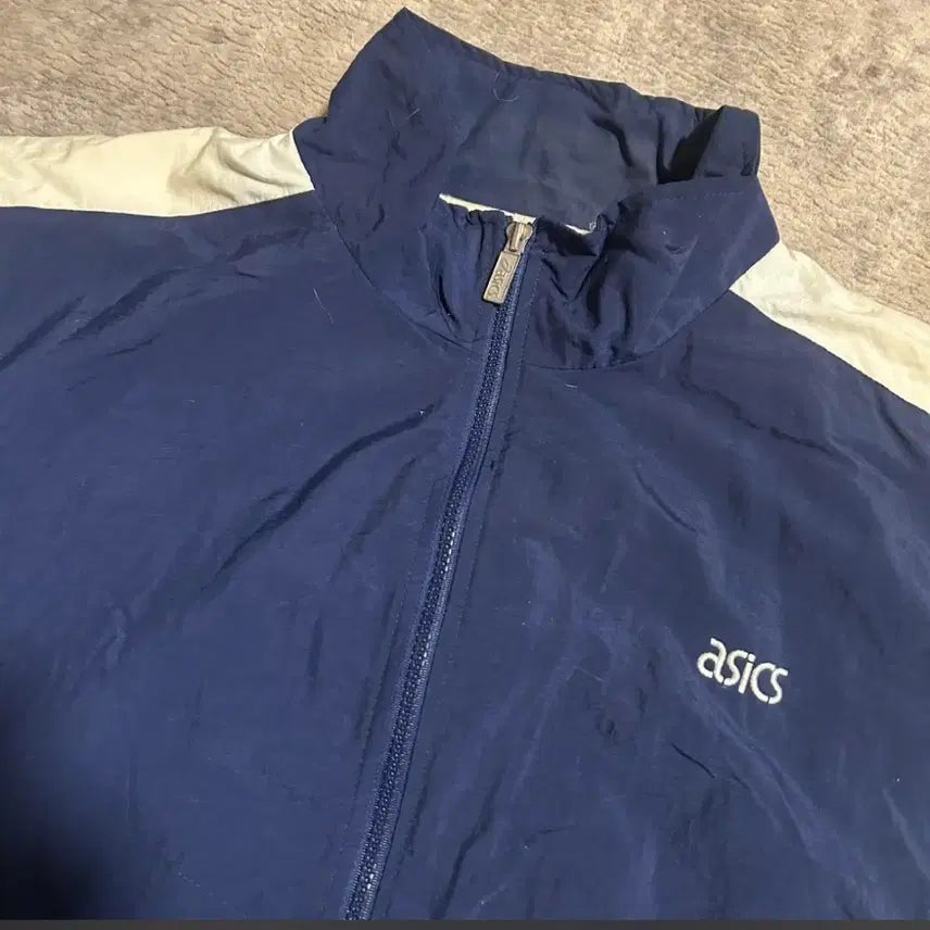 [BUNJANG] Asics 90s Vintage Windbreaker Jacket XL / 90s 아식스 빈티지 바람막이 윈드브레이커 XL