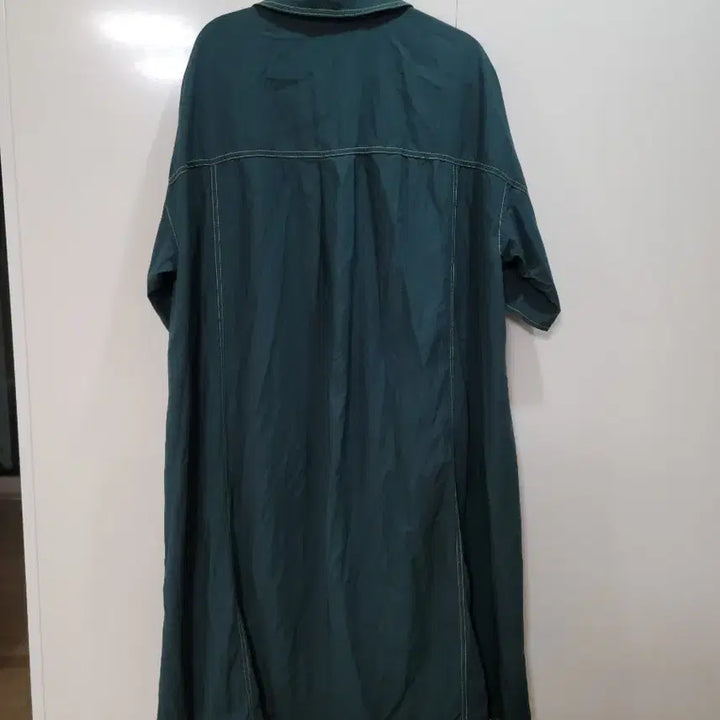 [BUNJANG] Studio Tomboy Shirt Style Long Dress Jacket Dark Green / 스튜디오 톰보이 셔츠형 롱 원피스 자켓