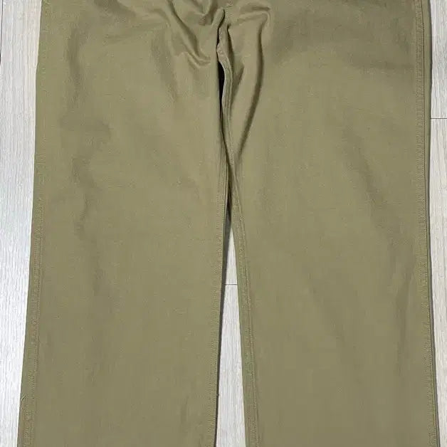 [BUNJANG] DEMIL LOT.030 Khaki Chino Trousers / 데밀 LOT.030 카키 치노 트라우저