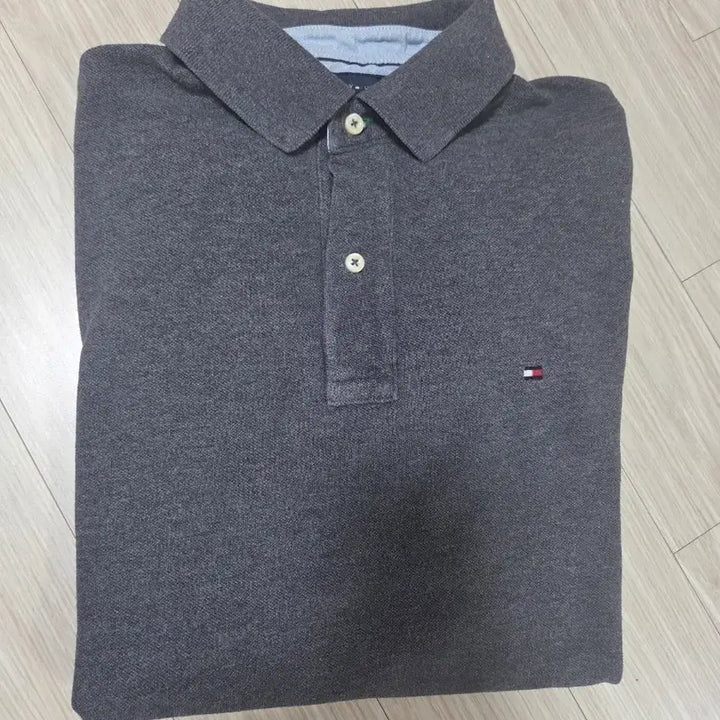 [BUNJANG] Tommy Hilfiger Gray Polo Short Sleeve T-Shirt / 타미힐피거 그레이 폴로 반팔티