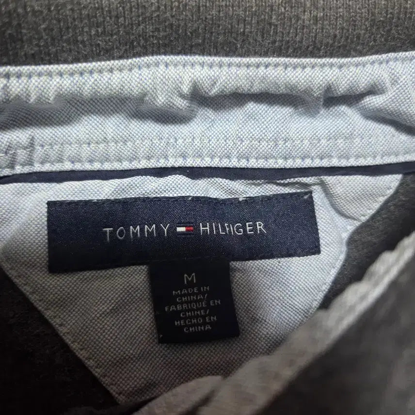 [BUNJANG] Tommy Hilfiger Gray Polo Short Sleeve T-Shirt / 타미힐피거 그레이 폴로 반팔티