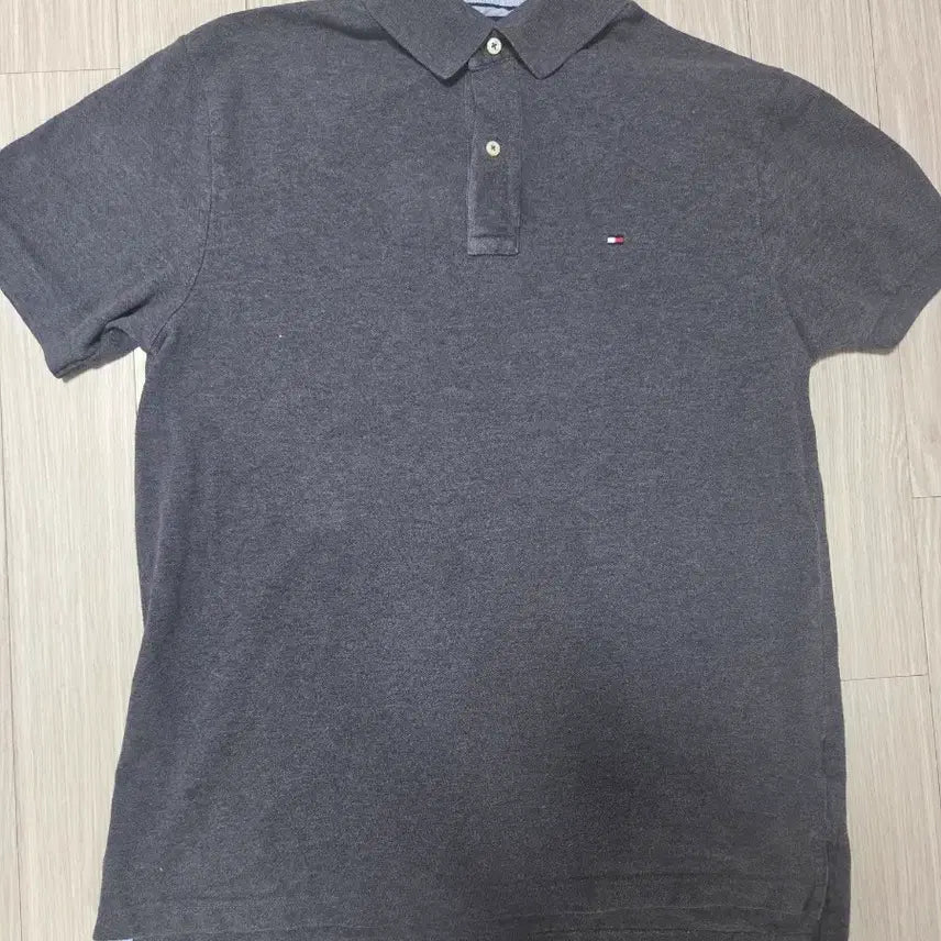 [BUNJANG] Tommy Hilfiger Gray Polo Short Sleeve T-Shirt / 타미힐피거 그레이 폴로 반팔티