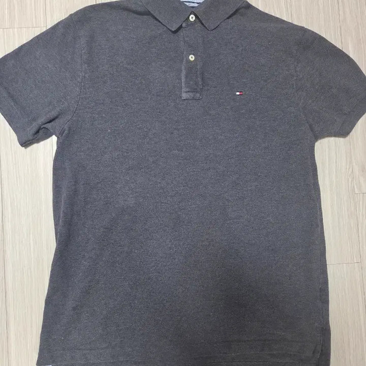 [BUNJANG] Tommy Hilfiger Gray Polo Short Sleeve T-Shirt / 타미힐피거 그레이 폴로 반팔티