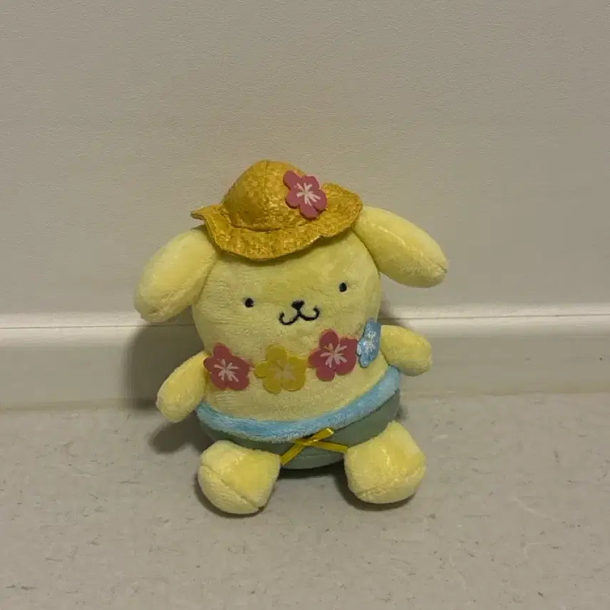 [BUNJANG] Pompompurin Hawaiian Plush Keychain / 하와이안 폼폼푸린 인형 키링