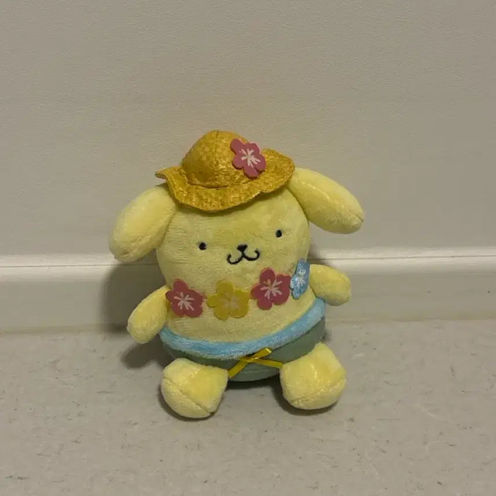 [BUNJANG] Pompompurin Hawaiian Plush Keychain / 하와이안 폼폼푸린 인형 키링