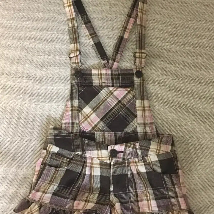 [BUNJANG] Vintage Liz Lisa Denim Overalls Shorts Culottes / 빈티지 리즈리사 멜빵 반바지 큐롯 라떼갸루 히메갸루 히메카지 초코딸기