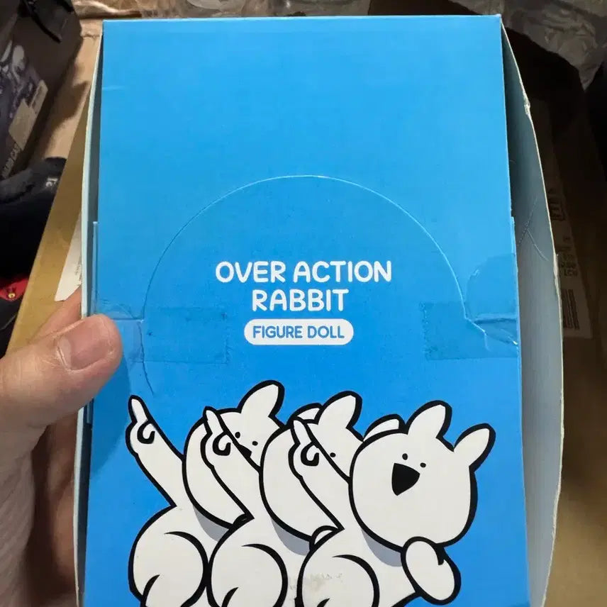 [BUNJANG] Over Action Rabbit Figure 6-Piece Set / 오버액션 토끼 피규어 6종 박스 개봉