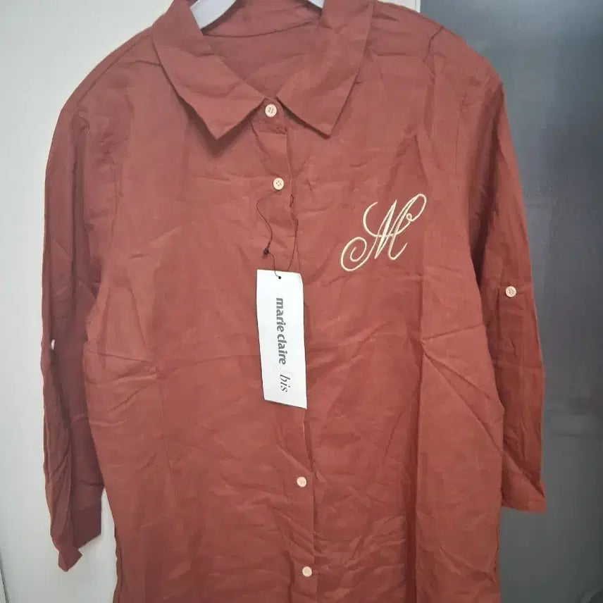 [BUNJANG] Marie Claire Embroidered Blouse Size 90 / 마리끌레르 자수브라우스 사이즈 90호 총장 71 디자인강추 새상품
