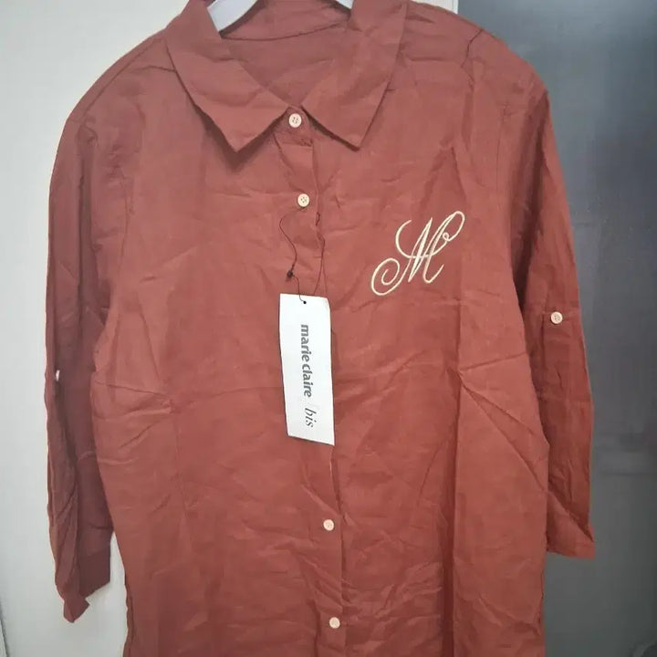 [BUNJANG] Marie Claire Embroidered Blouse Size 90 / 마리끌레르 자수브라우스 사이즈 90호 총장 71 디자인강추 새상품