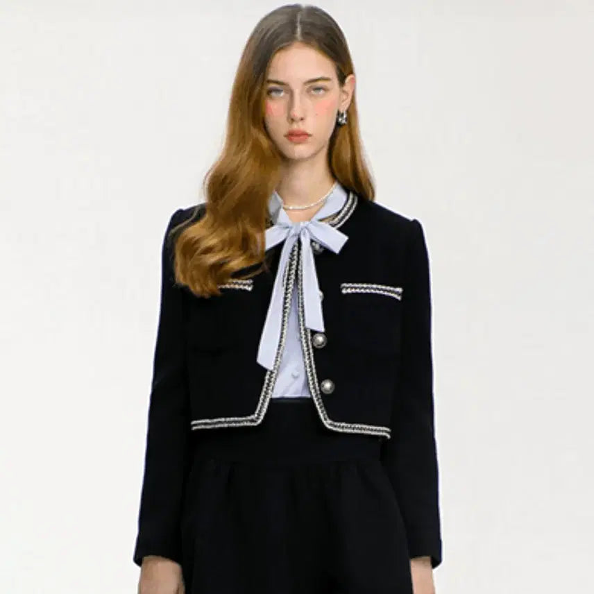 [BUNJANG] Since Then Eileen Trimming Jacket Black / 신스덴(Since then) 에일린 트리밍 자켓 66-77 새상품