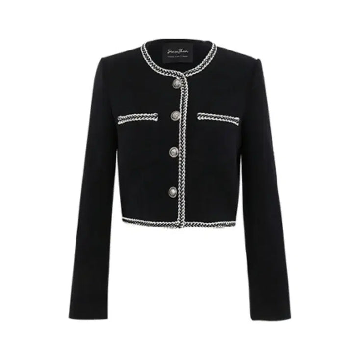 [BUNJANG] Since Then Eileen Trimming Jacket Black / 신스덴(Since then) 에일린 트리밍 자켓 66-77 새상품