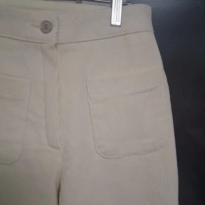 [BUNJANG] Cream Corduroy Wide Pants Size 25 / 크림색 코듀로이 와이드팬츠 사이즈 25인지 총장 103 새상품