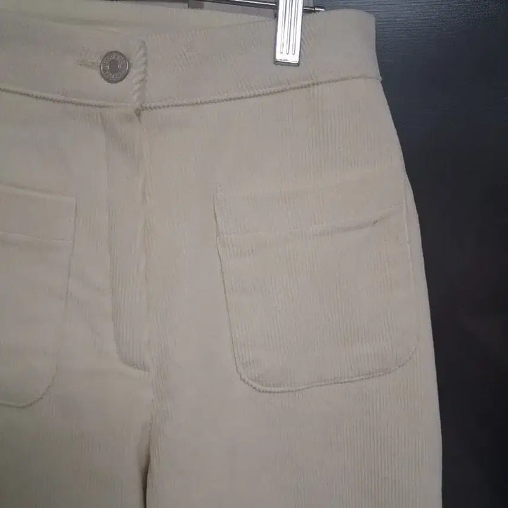 [BUNJANG] Cream Corduroy Wide Pants Size 25 / 크림색 코듀로이 와이드팬츠 사이즈 25인지 총장 103 새상품