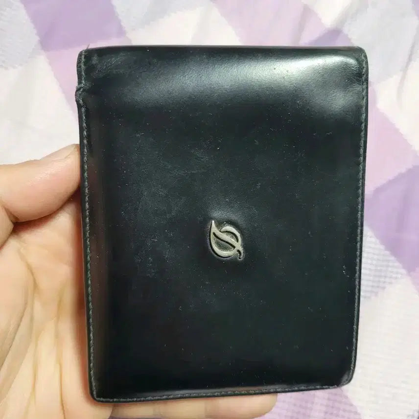 [BUNJANG] Dupont Black Bi-fold Wallet / 정품 듀퐁 블랙 반지갑
