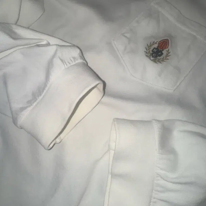 [BUNJANG] Heritagefloss White Pocket Long Sleeve T-Shirt / Heritagefloss 화이트 포켓 긴팔 티셔츠