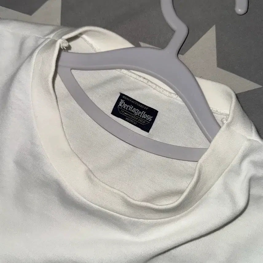 [BUNJANG] Heritagefloss White Pocket Long Sleeve T-Shirt / Heritagefloss 화이트 포켓 긴팔 티셔츠