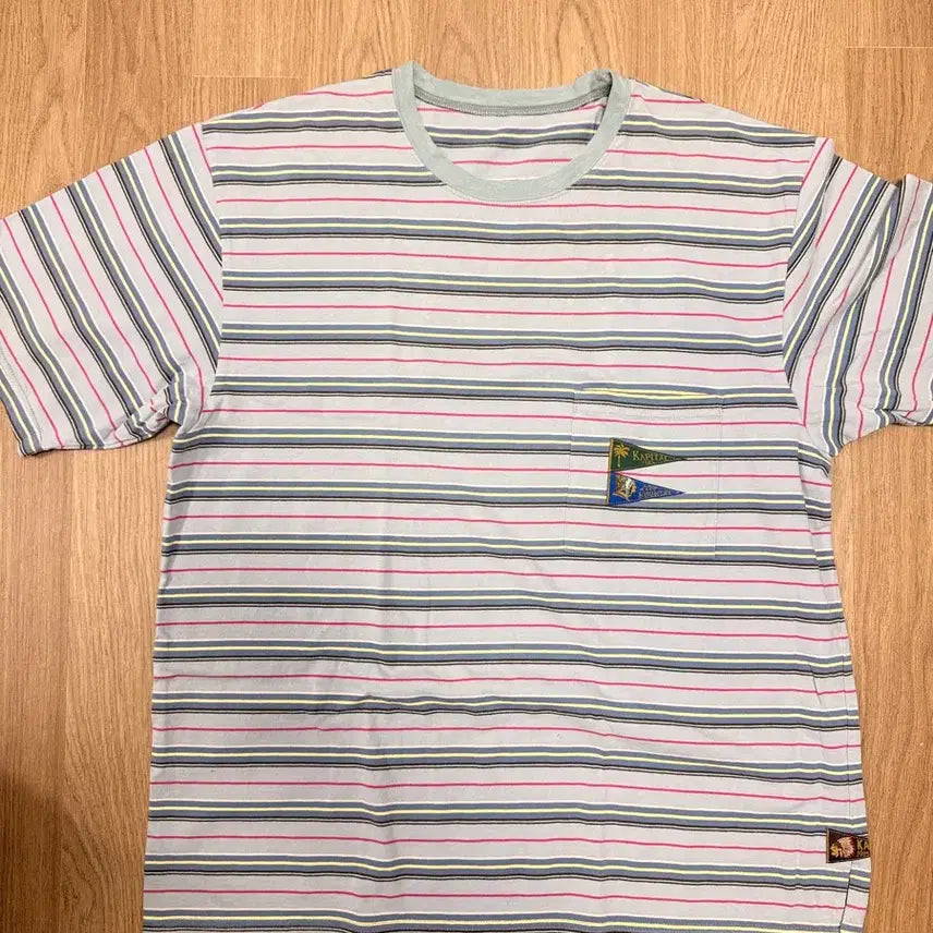[BUNJANG] Kapital Multi Border Jersey T-Shirt L / 캐피탈 멀티 보더 저지 패넌트 티셔츠 L사이즈