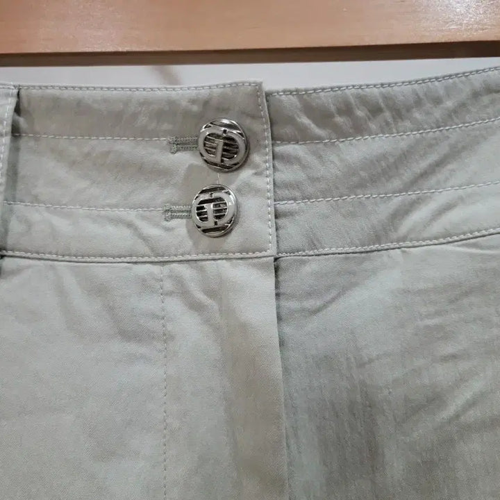 [BUNJANG] G.cout Two-Tuck Wide Culottes Pants (Green, Size 66) / 연그린 투턱  와이드 큐롯 팬츠 66