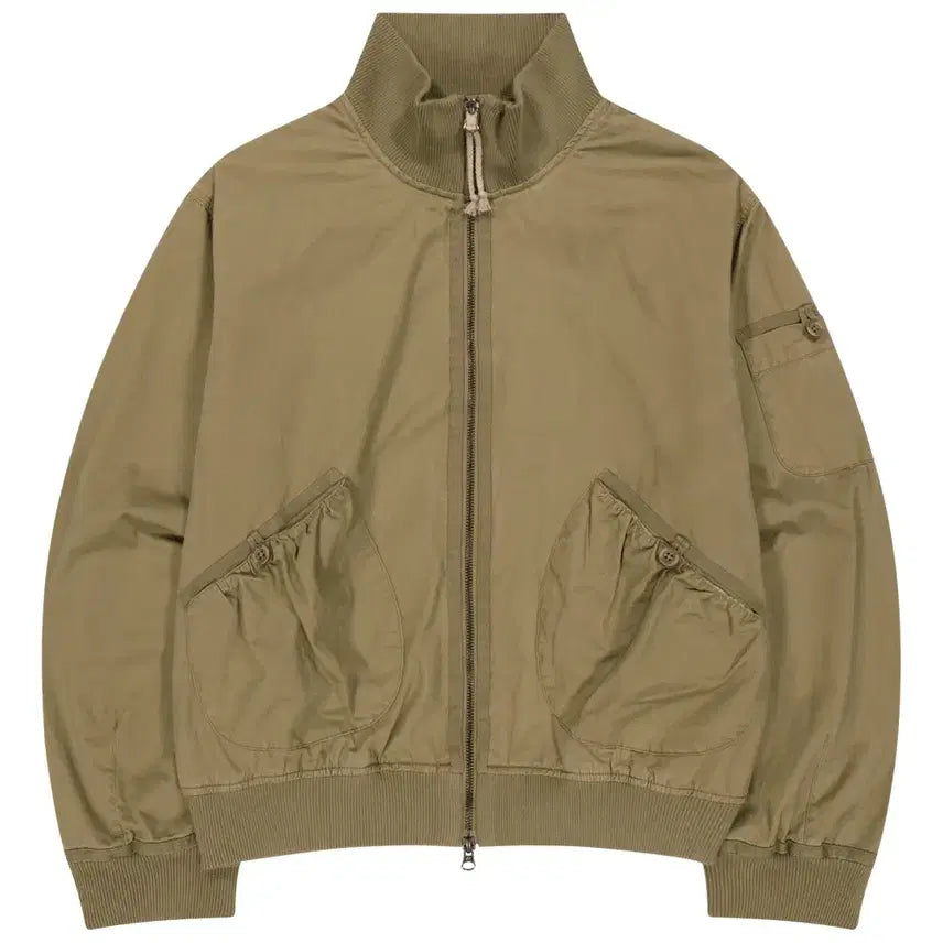 [BUNJANG] KOSEIO Dusty Cotton Bomber Jacket Beige / 코이세이오 더스티 코튼 봄버 자켓 베이지 2
