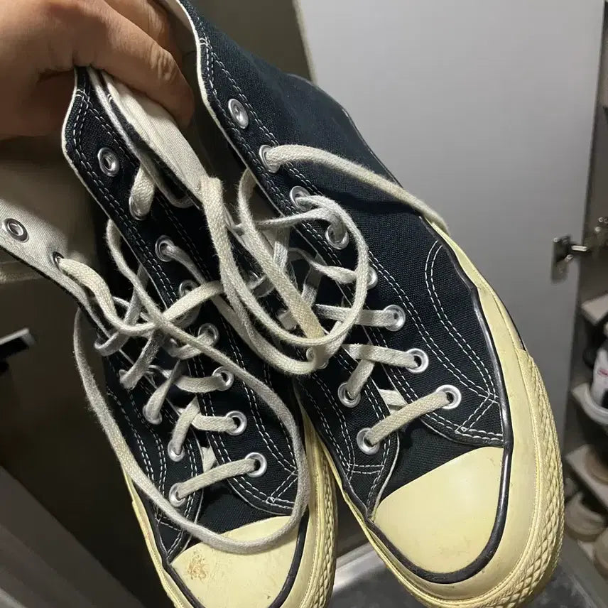 [BUNJANG] Converse Chuck Taylor 70 High Top Black Shoes / 컨버스 척테일러 70 하이 블랙 270