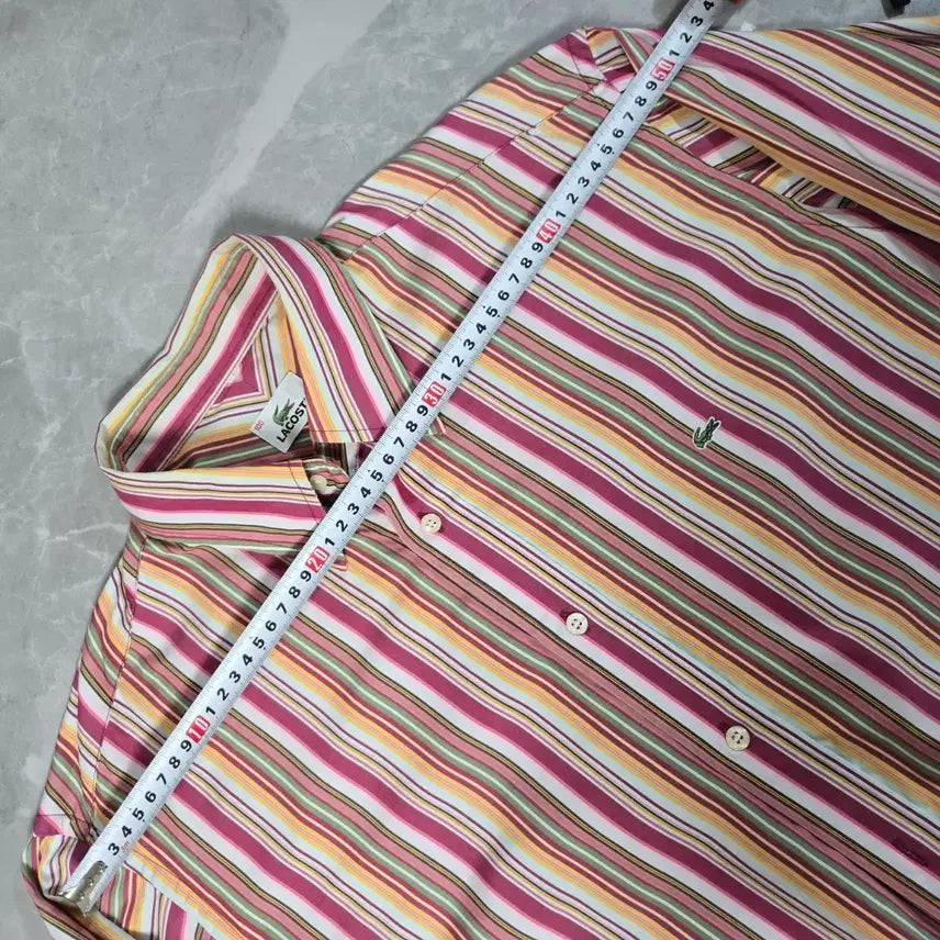 [BUNJANG] Lacoste Striped Shirt / 라코스테 스트라이프 셔츠 남방