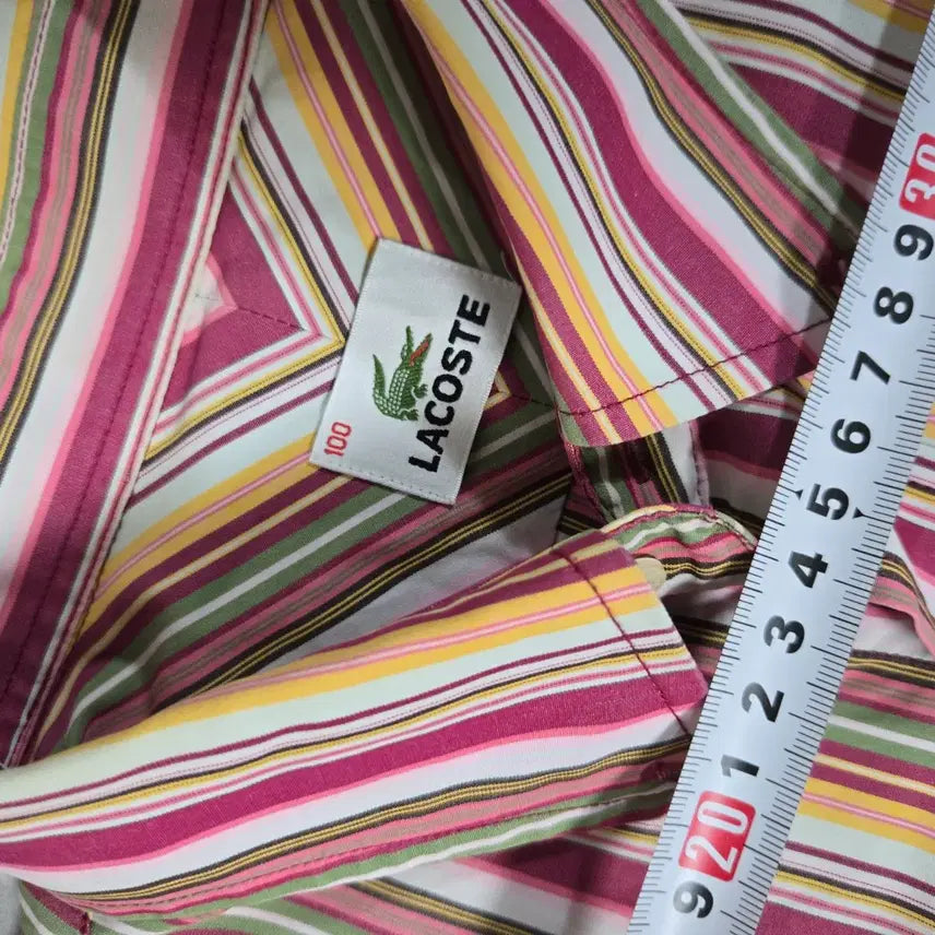 [BUNJANG] Lacoste Striped Shirt / 라코스테 스트라이프 셔츠 남방