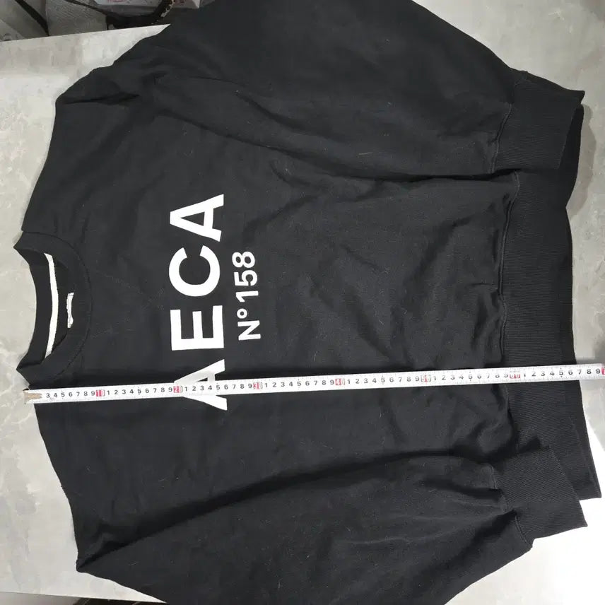 [BUNJANG] AECA N158 Black Sweatshirt T-shirt / AECA N158 블랙 맨투맨 티셔츠