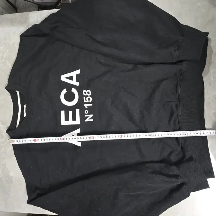 [BUNJANG] AECA N158 Black Sweatshirt T-shirt / AECA N158 블랙 맨투맨 티셔츠