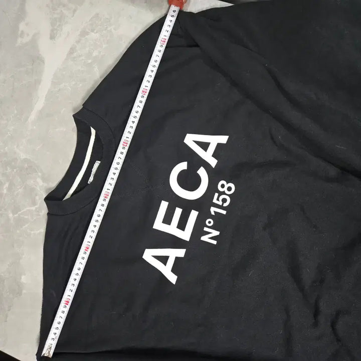 [BUNJANG] AECA N158 Black Sweatshirt T-shirt / AECA N158 블랙 맨투맨 티셔츠