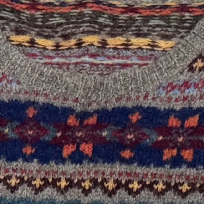 [BUNJANG] Polo 14 F/W Fair Isle Knit Sweater / 폴로 14 F/W 페어아일 니트 L사이즈