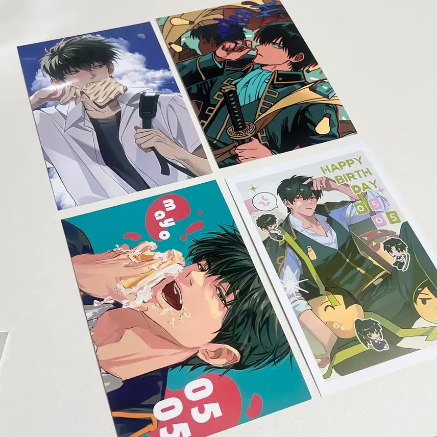 [BUNJANG] Gintama Hijikata Birthday Photo Set / 은혼 히지카타 생일 프박 일괄