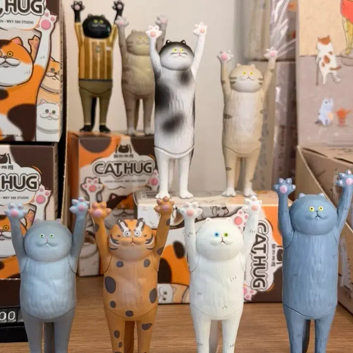 [BUNJANG] Cat Hug Figure Set / 고양이 가챠 피규어