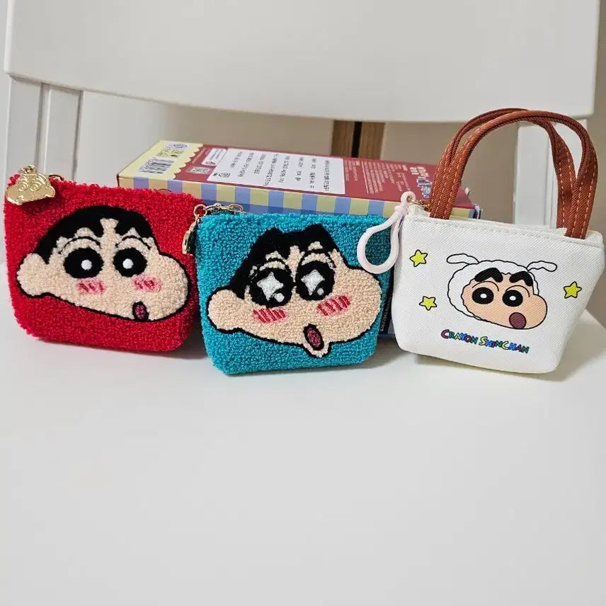 [BUNJANG] Crayon Shin-chan Coin/Card Wallet Set (3 types) / (일괄3종)짱구 동전/카드지갑 (새상품)
