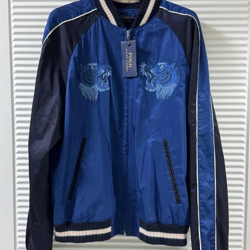 [BUNJANG] Polo Ralph Lauren Navy Tiger Dragon Sukajan Jacket / 폴로 랄프로렌 네이비 타이거 드래곤 스카잔 M사이즈